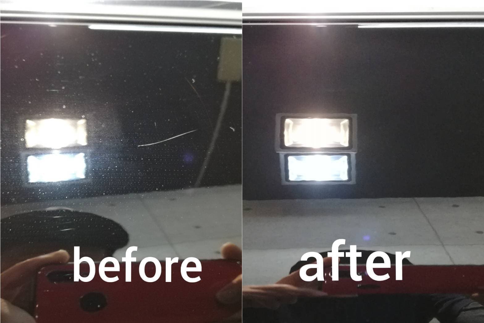 キズ垢除去のビフォーアフター画像